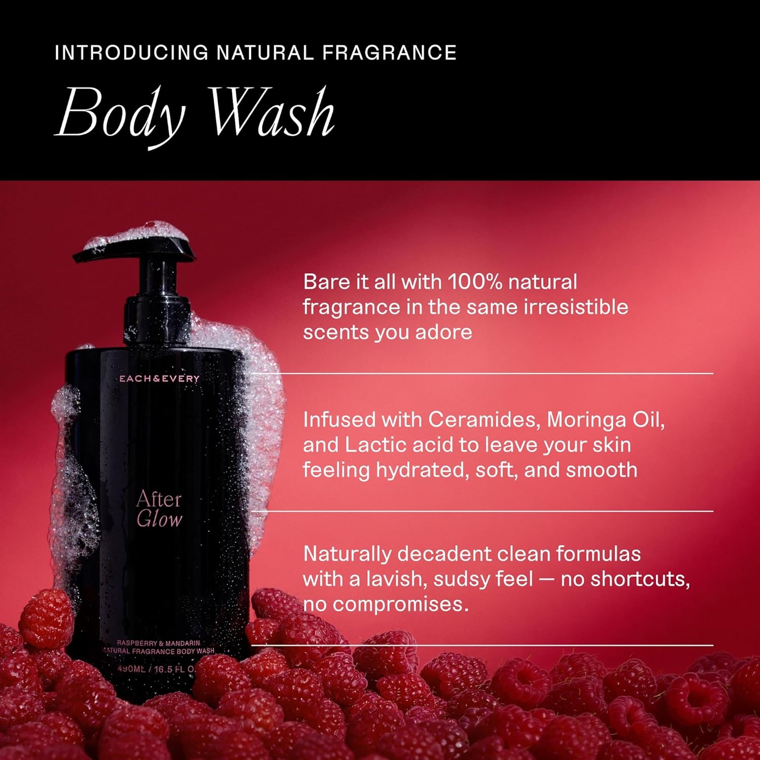 image:imageEach amp Every After Glow Trio Body Wash 165 Fl Oz Natural Hair amp Body Mist Aluminum Free Deodorant 25 oz Hydrating Cleanse Odor Protection amp Fresh Scent Raspberry amp Mandarin