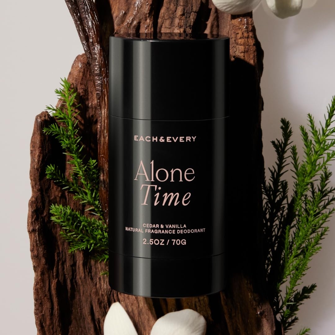 image:imageEach amp Every Aluminum Free Deodorant for Women amp Men Natural Fragrance 72Hr Odor Protection NonToxic Deodorant for Sensitive Skin EWG Verified Baking Soda Free Coconut amp Lime Scent 25ozAlone Time Cedar Vanilla