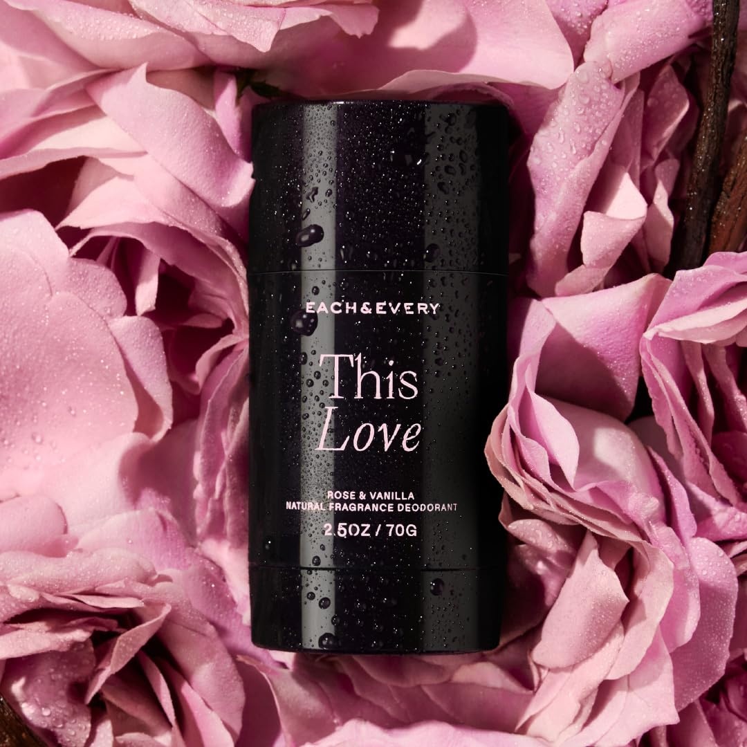 image:imageEach amp Every Aluminum Free Deodorant for Women amp Men Natural Fragrance 72Hr Odor Protection NonToxic Deodorant for Sensitive Skin EWG Verified Baking Soda Free Coconut amp Lime Scent 25ozThis Love Rose Vanilla