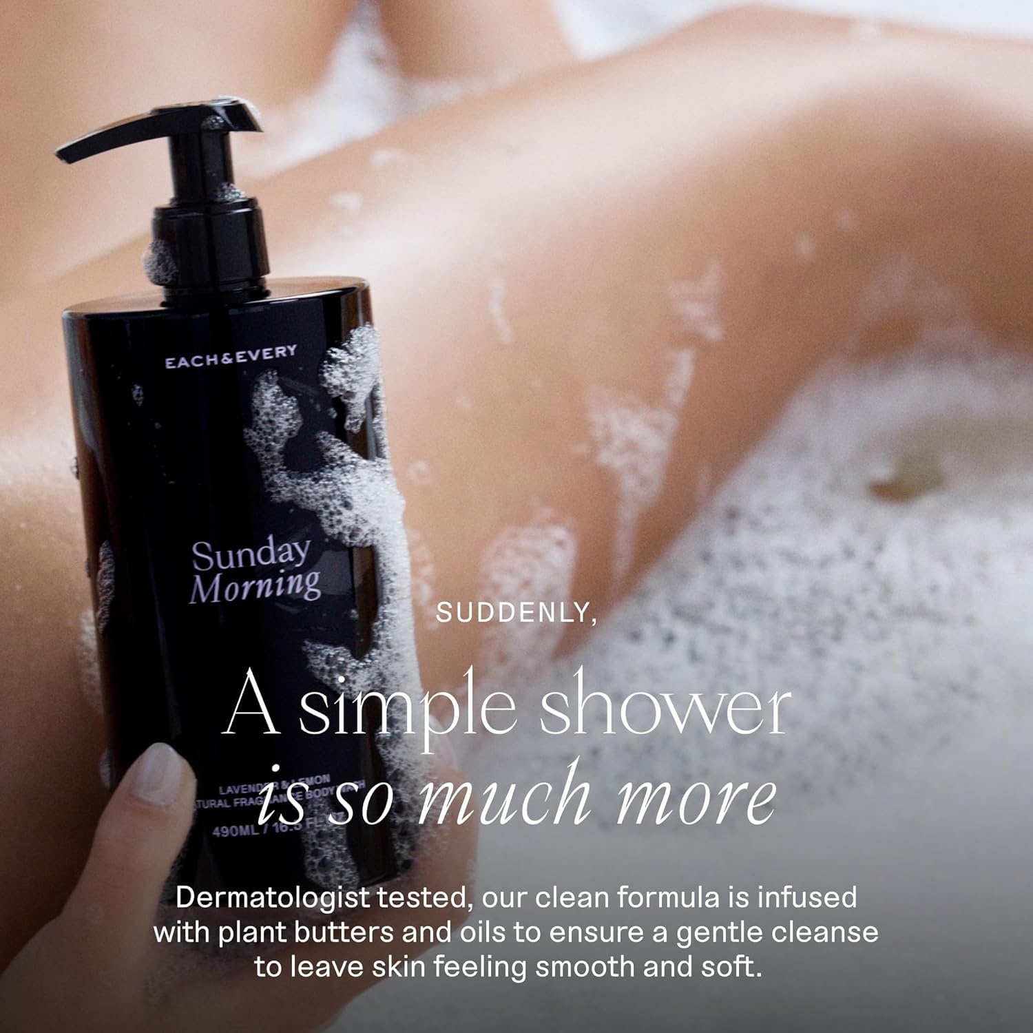 image:imageEach amp Every Body Wash for Women and Men Skin Feels Hydrated Smooth amp Soft Ceramides Lactic Acid AHA amp Moringa Oil 100 Natural Fragrance Gel Eternal Summer Coconut amp Lime 165 Fl OzLavender Lemon