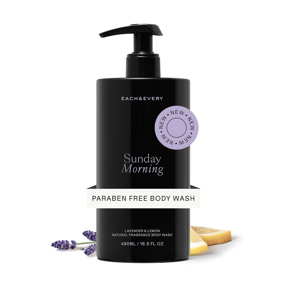 image:imageEach amp Every Body Wash for Women and Men Skin Feels Hydrated Smooth amp Soft Ceramides Lactic Acid AHA amp Moringa Oil 100 Natural Fragrance Gel Eternal Summer Coconut amp Lime 165 Fl OzLavender Lemon
