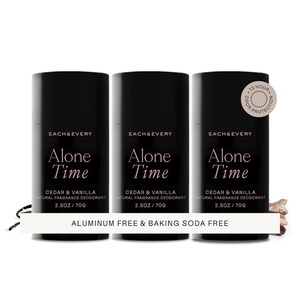 Each & Every Aluminum Free Deodorant for Men & Women – All Natural Deodorant for Sensitive Skin, EWG Verified – Clean, Baking Soda Free, Plant-Based Fragrance, Cedar & Vanilla (3 Pack, 2.5oz)(Cedar & Vanilla)