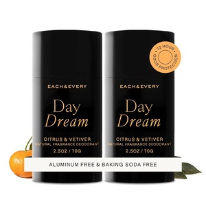 Each & Every Aluminum Free Deodorant for Women & Men – Natural Fragrance 72-Hr Odor Protection, Non-Toxic Deodorant for Sensitive Skin, EWG Verified, Baking Soda Free – Cedar & Vanilla 2 Pack, 2.5oz(Day Dream – Citrus & Vetiver)