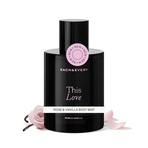 Each & Every Hair & Body Mist – Hair Perfume & Body Spray for Women & Men, 100% Natural Fragrance Rose & Vanilla, Soft Floral Inviting (This Love) – Vegan, Paraben Free, 3.4 fl oz