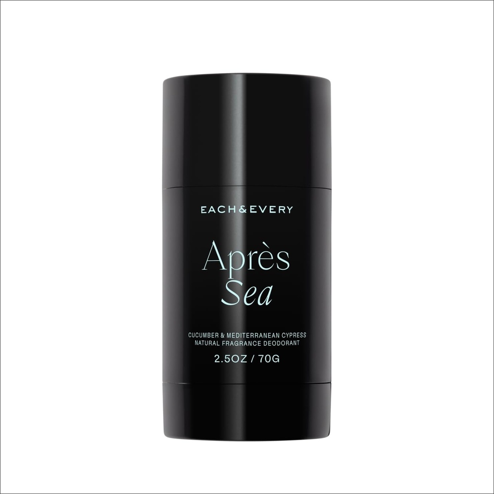 image:imageEach amp Every Natural Deodorant Vegan 25oz Cucumber amp Cypress AluminumFree Deodorant for Women amp Men with 72Hour Odor Protection Baking SodaFree DeodorantApres Sea Cucumber Mediterranean Cypress