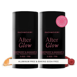 Each & Every Natural Deodorant, Vegan, 2 Pack (2.5oz) | Cucumber & Cypress, Aluminum-Free Deodorant for Women & Men with 72-Hour Odor Protection, Baking Soda-Free Deodorant(After Glow – Raspberry & Mandarin)